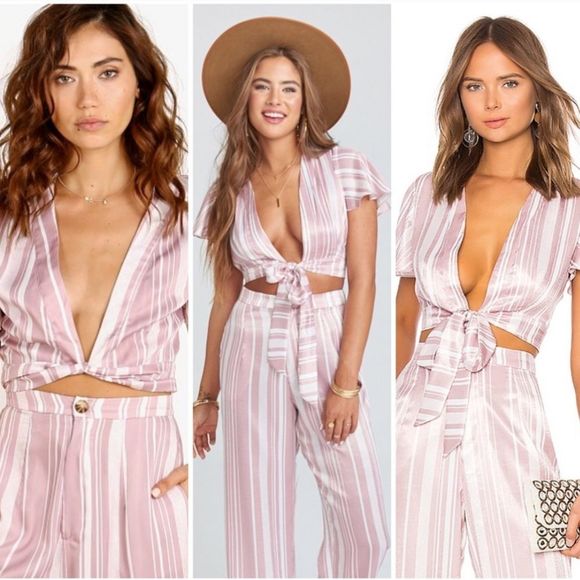 Show Me Your MuMu Tops - SHOW ME YOUR MUMU x REVOLVE Arie Tie Top NWT Small